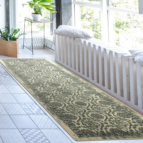 Miniatura 13 de Antep Rugs - Alfombras antideslizantes (antideslizante) 2 x 5 con parte trasera de goma floral geométrica de bajo perfil para cocinas