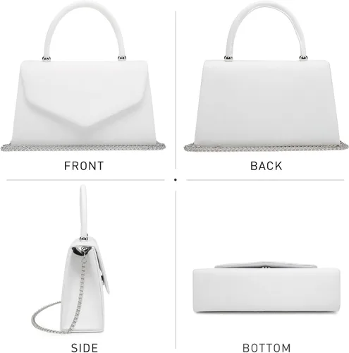 Miniatura 109 de Dasein Bolso de noche para mujer, embragues de fiesta, bolsos de boda, cóctel, baile de graduación, bolsos con purpurina esmerilada
