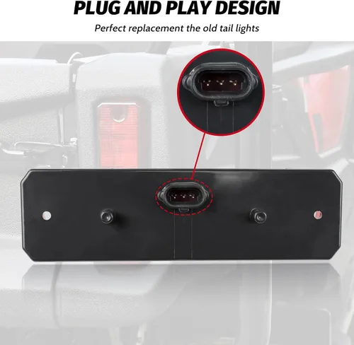 Miniatura 4 de Luz trasera LED para Pioneer 520 700 1000 2014-2025 accesorios, montaje de lámpara trasera de freno rojo Plug and Play, repuesto OEM #