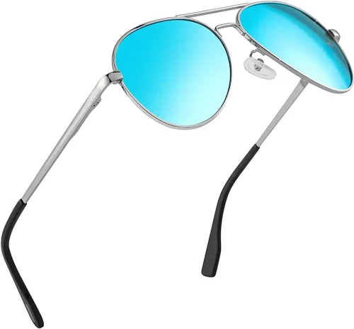 Miniatura 72 de Gafas de sol polarizadas de aviador pequeñas para niñas y niños de 4 a 16 años