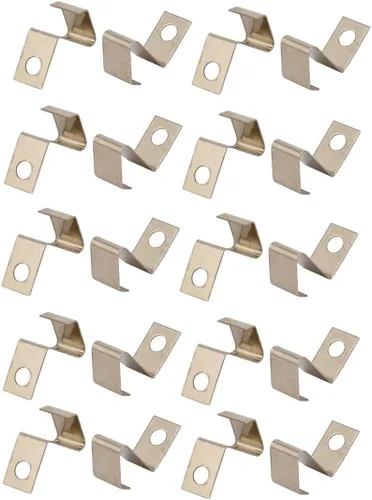 uxcell 20pcs AAA Baterías Metal Batería Primavera Contacto Placa Reemplazar para Control Remoto Cargador de Batería