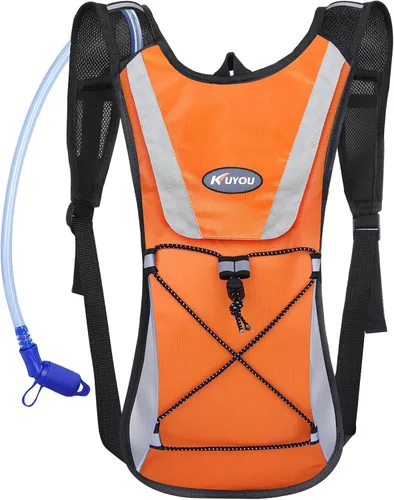 Miniatura 8 de KUYOU Running Hydration Vest - Lightweight Insulated Hydration Backpack with 2L Water Bladder, Adjustable Chest Straps and Reflective Water Backpack