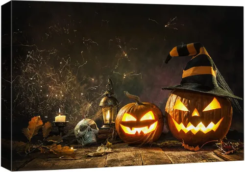 Miniatura 8 de wall26 Lienzo decorativo para pared, imágenes de Halloween, decoración de pared para el hogar, dormitorio, sala de estar, pinturas en lienzo