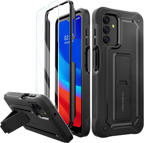 Miniatura 12 de URBANITE Funda para Samsung Galaxy A13 con soporte, protección a prueba de golpes de grado militar con protector de pantalla compatible con teléfono
