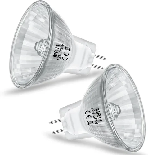 Miniatura 9 de Bombillas MR11, bombillas halógenas de 12 V 20 W de 2 pines, foco FTD, base GU4 de 2 pines, intensidad regulable, blanco cálido de 2700 K, bombilla