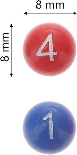 Miniatura 4 de ibasenice 98 bolas de bingo numeradas – Bolas de repuesto codificadas por colores para fiesta noche de juegos, niños y adultos