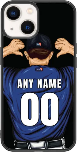 Miniatura 18 de Custome - Funda de teléfono de béisbol, diseño creativo de béisbol deportivo con número de estrella para iPhone 15, 14, 13, 12, 11 Pro Max Plus Mini