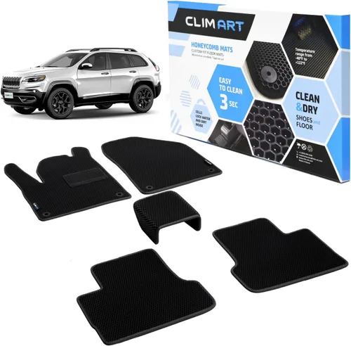 Miniatura 11 de CLIM ART Honeycomb FL051417021 - Alfombrillas de automóvil de ajuste personalizado para Honda CR-V 2017-2021, primera y 2ª fila, alfombrillas