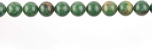 Miniatura 4 de Cuentas de piedra natural, jade africano, 0.315 pulgadas, pulidas, redondas, lisas, verdes, para hacer joyas de adultos, 15 pulgadas