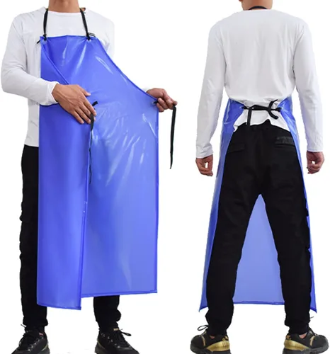 Miniatura 14 de Delantal de goma impermeable para lavar platos, trabajo de laboratorio, carnicero A-negro