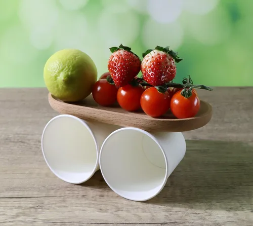 Miniatura 2 de CantaGreen 200 tazas de café de papel blanco resistentes de 8 onzas, taza desechable para bebidas calientes y frías