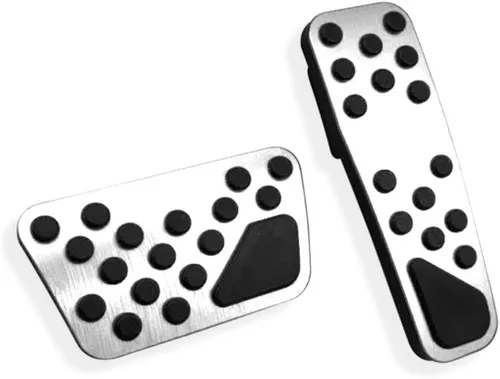 Miniatura 9 de LEXLEY 2 almohadillas antideslizantes de aluminio para pedal de freno de gas, cubiertas de pedal de acelerador sin perforación para Dodge 2009-2023
