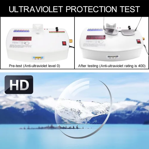Miniatura 7 de Anteojos de lectura completa sin montura con protección UV400, bisagras de resorte, lentes de sol anti luz azul, lectores de sol para hombres