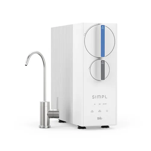Miniatura 11 de Sistema de Filtro de Agua sin Tanque Brio SIMPL de Ósmosis Inversa para Agua Potable Limpia Filtración RO de 0.0001 Micrones de 4 Etapas Bajo