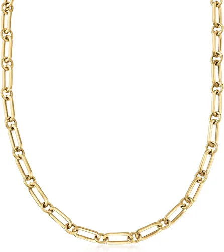 Miniatura 5 de Ross-Simons Italian 18kt Gold Over Sterling Paper Clip Link Necklace
