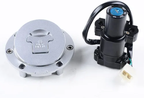 Miniatura 7 de Llave de bloqueo del interruptor de encendido de la tapa del tanque de combustible compatible con Honda 2004 2005 2006 2007 CBR 1000RR 2003-2006