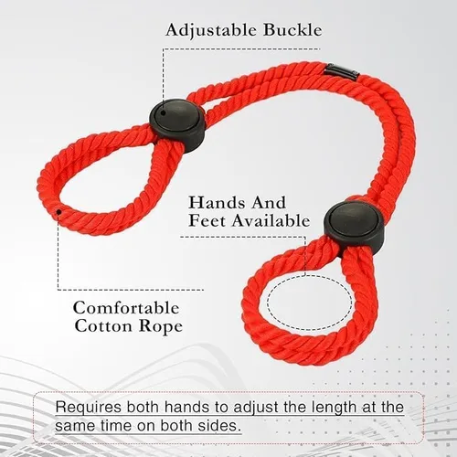 Miniatura 3 de Kit sexual de restricciones de servidumbre para parejas debajo de la cama King para mujeres, correas sexuales atadas para tobillos y muñecas, barras