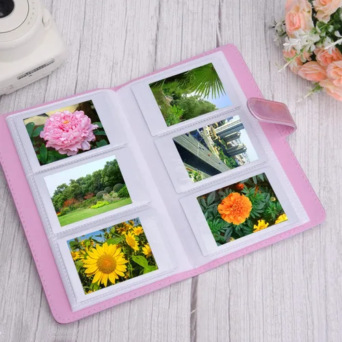 Miniatura 6 de Sunmns Álbum de fotos de piel sintética compatible con Fujifilm Instax Mini 12 11 9 8 90 8+ 26 7s película de cámara instantánea, Polaroid Snap Zip