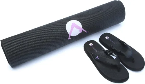 Miniatura 7 de AURORAE Esterilla de yoga clásica/impresa extra gruesa y larga. Incluye colofonia antideslizante Pino arbolado