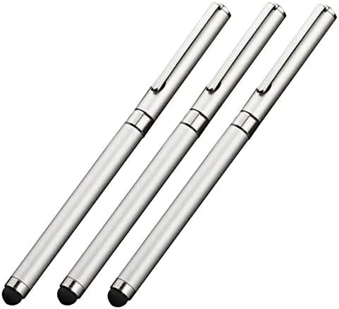 Tek Styz PRO Stylus + Pen compatible con Samsung Galaxy A23 con alta sensibilidad táctil personalizada y tinta negra, paquete de 3 unidades, color