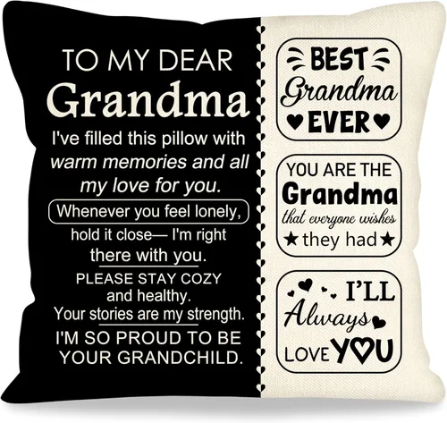 Miniatura 7 de Fundas de almohada decorativas de 18 x 18 pulgadas con ideas de regalos para familiares y amigos, regalos después de una cirugía, regalo