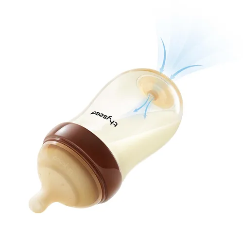 Miniatura 14 de Thyseed Biberones naturales anti-cólicos de PPSU para bebés Botella de lactancia tipo seno para bebés amamantados con pezón (2-3 meses), 5 oz, 1