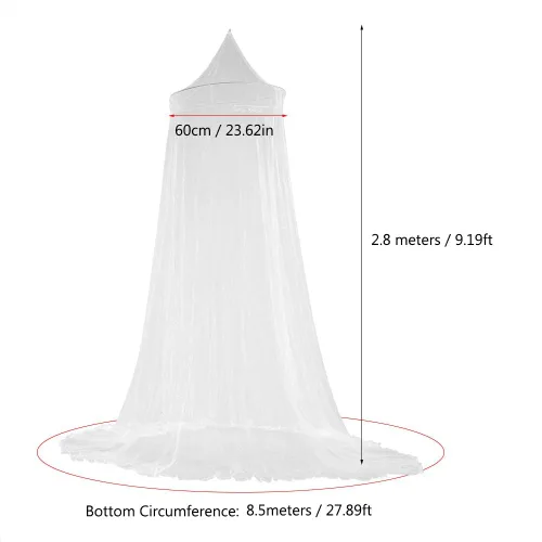 Miniatura 5 de Toldo de cama para niños, red de cama transpirable (blanco)