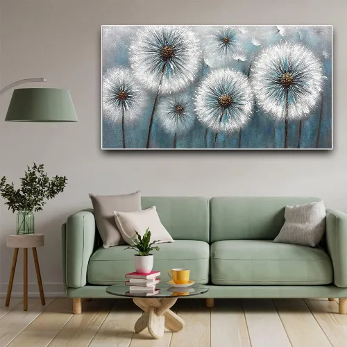 Miniatura 3 de Paquete de 2 Kits de Pintura de Diamantes, Grandes Kits de Pintura de Diamantes 5D DIY de Flor de Diente de León para Adultos, Arte y Manualidades
