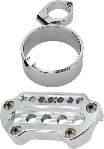 Miniatura 2 de Soporte indicador de montaje lateral para velocímetro de motocicleta, abrazadera de manillar de 1.535 in para Harley Dyna 1993-2005 Sportster XL883