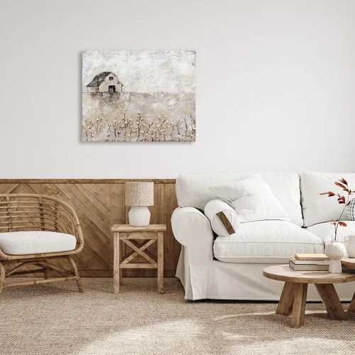 Miniatura 28 de Stupell Industries Lienzo decorativo para pared con diseño de pájaros y prado, diseño floral de Nan, 20 x 16 pulgadas