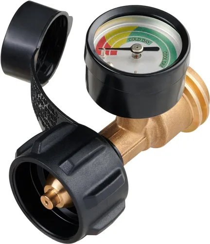 Indicador de Nivel de Medidor de Tanque de Propano Detector de Fugas para Tanque de 5lb a 40lb, Universal para Parrilla de Gas BBQ, Cilindro,