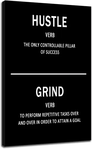Miniatura 53 de Motivational Wall Art 1% Better Every Day Quote Framed Canvas Poster Inspirational Wall Decor for Office Gym Study Room Small Size Growth Mindset