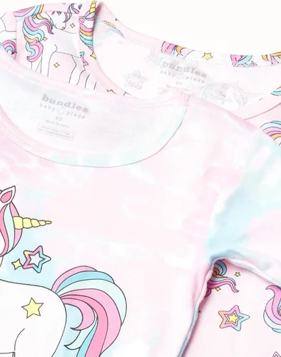 Miniatura 3 de The Children's Place Pijama de algodón de 4 piezas para bebés y niñas pequeñas