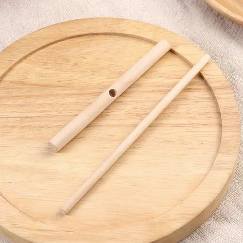 Miniatura 9 de Hemoton Juego de herramientas de madera para panqueques de crepé, espátula, esparcidor para hacer panqueques