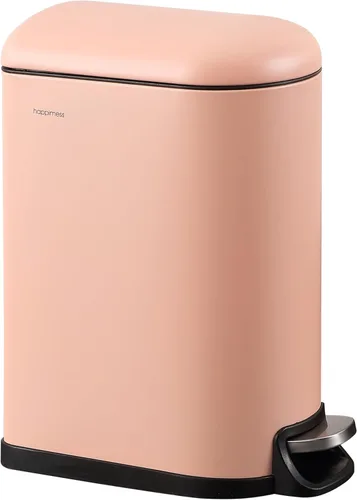 Miniatura 11 de happimess HPM1009C Roland Mini 2.6-Gallones Cesta de Basura con Pedal y Tapa de Cierre Suave, Moderna, Minimalista, Resistente a Huellas Dactilares