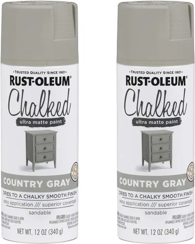 Miniatura 28 de Rust-Oleum - Pintura a la tiza en aerosol ultramate de 12 onzas (paquete de 1), color carbón, 302590