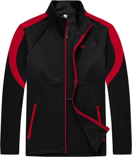 Miniatura 2 de MoFiz Conjunto deportivo para hombre, conjunto deportivo de 2 piezas para correr, casual, calentamiento, cremallera completa, para correr, deportes