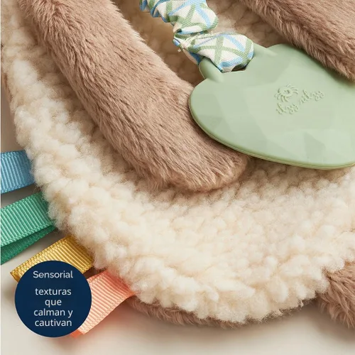Miniatura 4 de Itzy Ritzy - Itzy Lovey Incluyendo Mordedor - Baby Lovey con Mordedor, Cintas Texturizadas y Brazos Colgantes - Cuenta con Sonido Crujiente, Tela