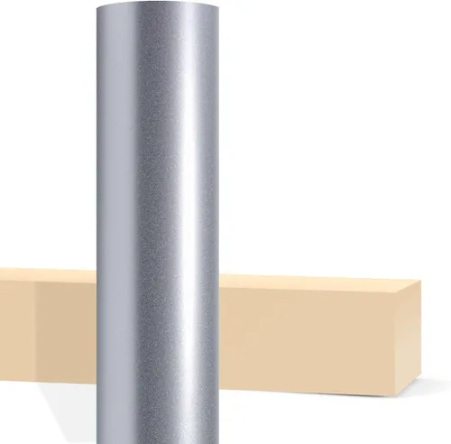 2 unidades de 4 x 8 pulgadas (3.9 in x 7.9 in) de muestra mate metálico satinado perla plata envoltura de vinilo para auto auto hoja de calcomanías