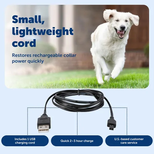 Miniatura 5 de PetSafe Cargador receptor – Cable de carga rápida – Cable de carga USB para valla inalámbrica y sistemas de valla en tierra – Compatible