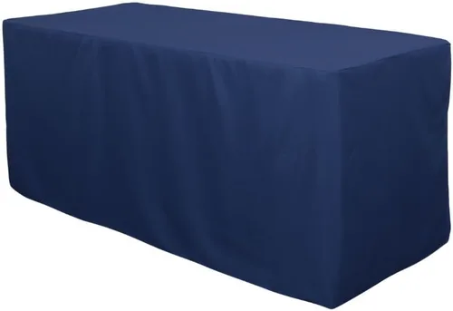 Miniatura 28 de YOUR CHAIR COVERS Mantel ajustable color marrón chocolate – Mantel rectangular de poliéster ajustable de 6 pies, mesa de buffet para interiores