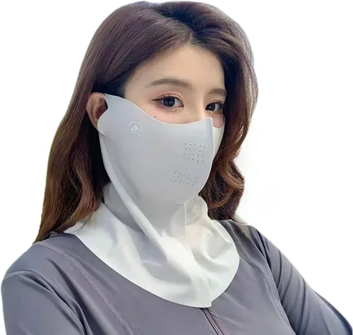 Miniatura 10 de Summer Cooling Neck Gaiter Face Mask for Women, UPF 50+ UV Protection, Breathable Ice Silk Sun Protection Mask
