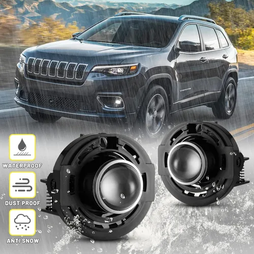 Miniatura 2 de Conjunto de lámparas antiniebla compatible con Jeep Cherokee 2021, Compass/Patriot 2014, Jeep Grand Cherokee 2014-2020