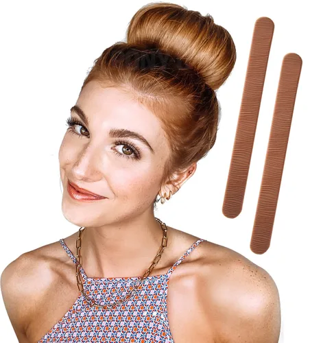 Miniatura 9 de 2 BUN BARZ by PONY-O - Máquina para hacer bollos flexible patentada para cabello fino y fino, herramienta fácil de moño para el cabello, alternativa