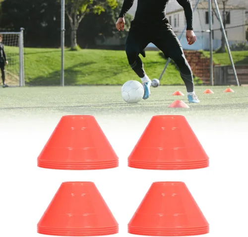 Juego de 20 mini conos de disco de fútbol, marcadores de entrenamiento de fútbol PE para entrenamiento deportivo, fútbol, baloncesto, patinaje,