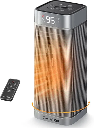 Gaiatop – Calentadores de Espacio para Uso en Interiores, Calentador Eléctrico Portátil con Termostato, Calentador de Habitación de Cerámica PTC de