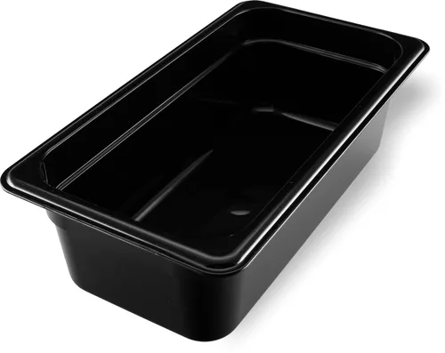 Carlisle FoodService Products Bandeja de alimentos de alta temperatura, contenedor de almacenamiento de alimentos de tamaño 1/3 para servir
