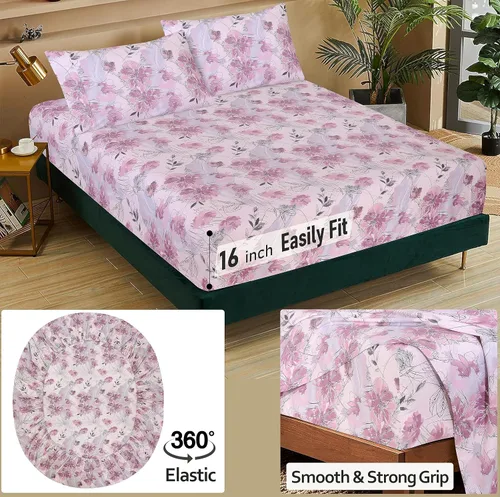 Miniatura 5 de RUVANTI Sábanas de percal 100% algodón, tamaño individual XL, aroma Fresco fresco, bolsillo profundo de 16 pulgadas, suave, transpirable