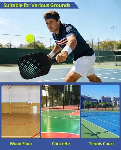 Miniatura 5 de Paquete de 24 bolas de pickleball – 40 agujeros sin costuras moldeadas roto para uso en exteriores e interiores, material TPE duradero, aprobado por