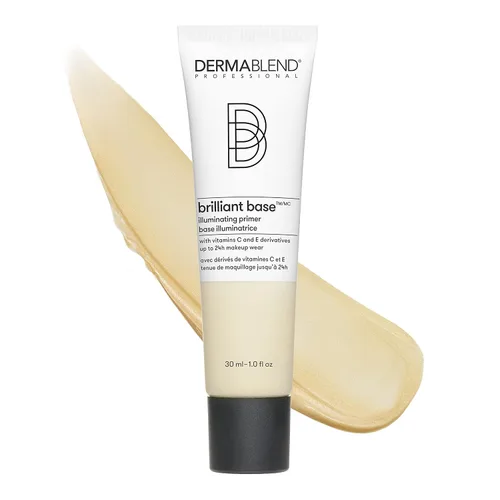 Dermablend Brilliant Base - Maquillaje facial iluminador, formulado con niacinamida, manteca de karité y glicerina, enriquecido con derivados de
